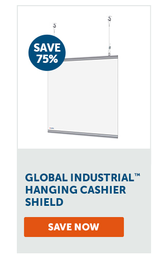 Pro_Cta_Global Industrial™ Hanging Cashier Shield - Save Now