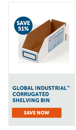 Pro_Cta_Global Industrial™ Corrugated Shelving Bin - Save Now