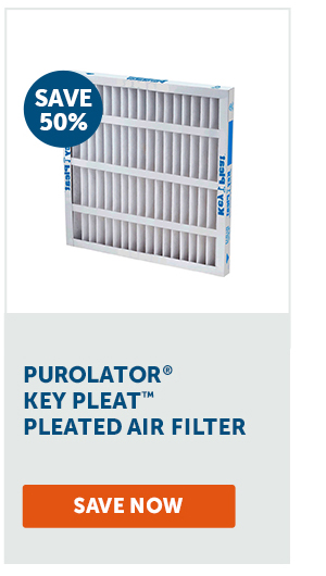 Pro_Cta_Purolator® Key Pleat™ Pleated Air Filter - Save Now