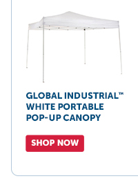 Pro_Cta_Global Industrial™ White Portable Pop-Up Canopy - Shop Now