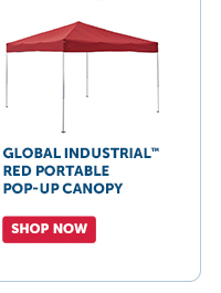 Pro_Cta_Global Industrial™ Red Portable Pop-Up Canopy - Shop Now