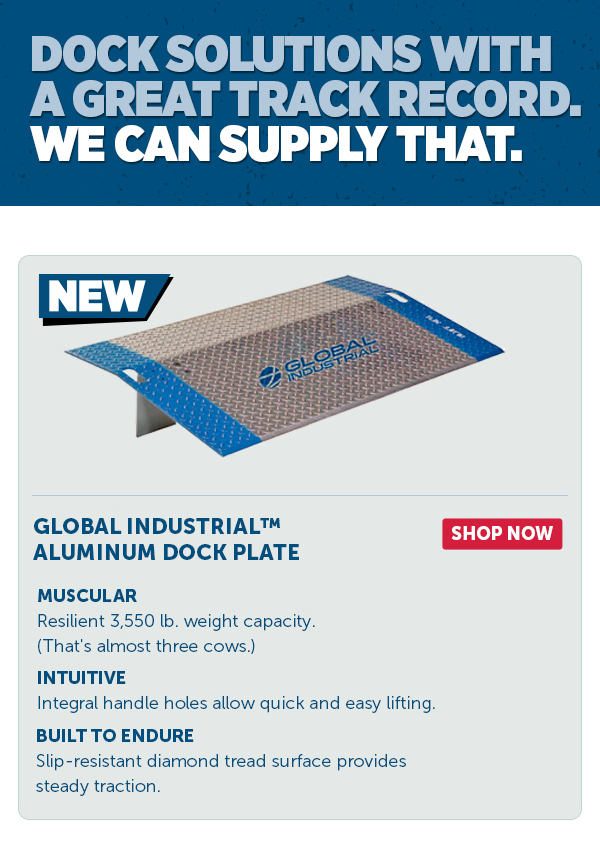 Her_Cta_Global Industrial™ Aluminum Dock Plate - Shop Now