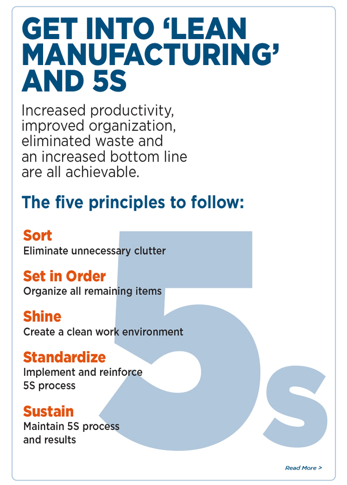 Cta_Get Into Lean Manufacturing and 5s - Read More