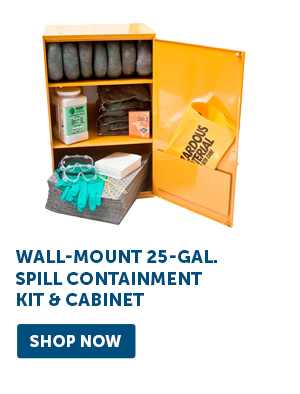 Pro_Cta_Wall-Mount 25-Gal. Spill Containment Kit & Cabinet - Shop Now