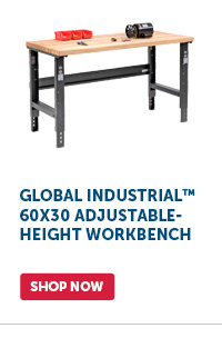 Pro_Cta_Global Industrial™ 60x30 Adjustable-Height Workbench - Shop Now