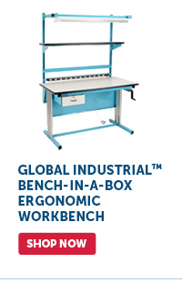 Pro_Cta_Global Industrial™ Bench-In-A-Box Ergonomic Workbench - Shop Now