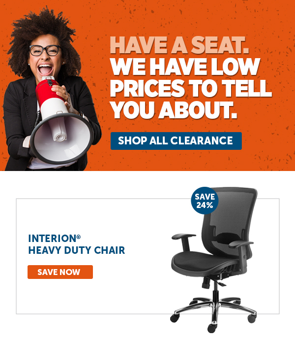 Her_Cta_Interion® Heavy Duty Chair - Save Now