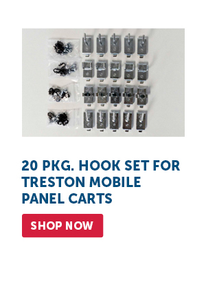 Pro_Cta_20 Pkg. Hook Set for Treston Mobile Panel Carts - Shop Now