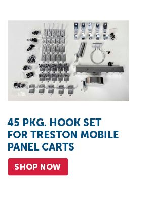 Pro_Cta_45 Pkg. Hook Set for Treston Mobile Panel Carts - Shop Now