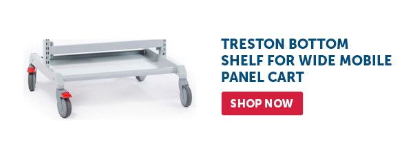 Pro_Cta_Treston Bottom Shelf for Wide Mobile Panel Cart - Shop Now