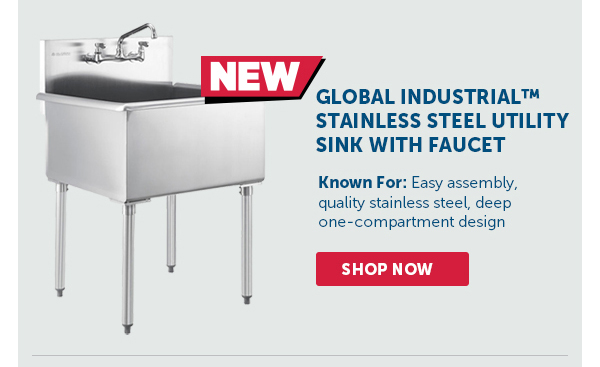 Pro_Cta_Global Industrial™ Stainless Steel Utility Sink with Faucet - Shop Now