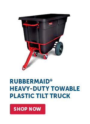 Pro_Cta_Rubbermaid® Heavy-Duty Towable Plastic Tilt Truck - Shop Now