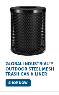 Pro_Cta_Global Industrial™ Outdoor Steel Mesh Trash Can & Liner - Shop Now