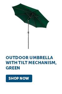 Pro_Cta_Outdoor Umbrella with Tilt Mechanism, Green - Shop Now