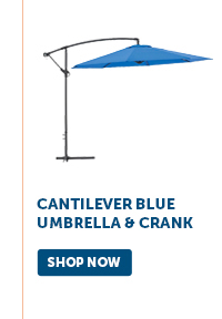 Pro_Cta_Cantilever Blue Umbrella & Crank - Shop Now