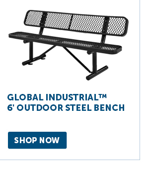 Pro_Cta_Global Industrial™ 6' Outdoor Steel Bench - Shop Now