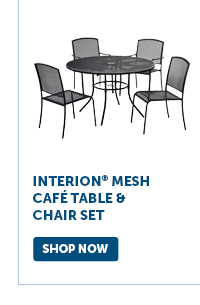 Pro_Cta_Interion® Mesh Café Table & Chair Set - Shop Now