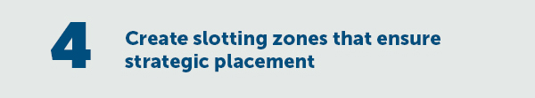 Cta_Create slotting zones that ensure strategic placement