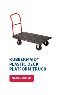 Pro_Cta_Rubbermaid Plastic Deck Platform Truck - Shop Now