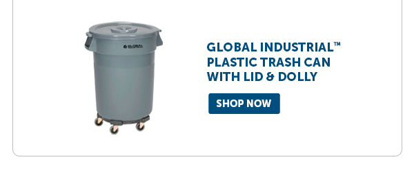 Pro_Cta_Global Industrial Plastic Trash Can With Lid & Dolly - Shop Now