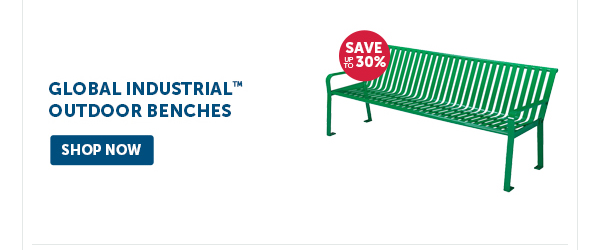 Pro_Cta_Global Industrial Outdoor Benches - Shop Now