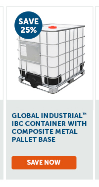 Pro_Cta_Global Industrial IBC Container With Composite Metal Pallet Base - Save Now