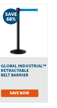 Pro_Cta_Global Industrial Retractable Belt Barrier - Save Now