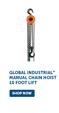 Pro_Cta_Global Industrial Manual Chain Hoist 10 Foot Lift - Shop Now