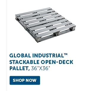 Pro_Cta_Global Industrial Stackable Open-Deck Pallet, 36"x36" - Shop Now