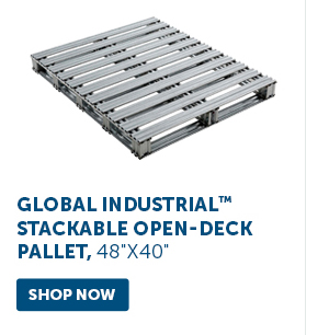 Pro_Cta_Global Industrial Stackable Open-Deck Pallet, 48"x40" - Shop Now