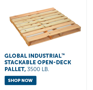 Pro_Cta_Global Industrial Stackable Open-Deck Pallet, 3500 lb. - Shop Now