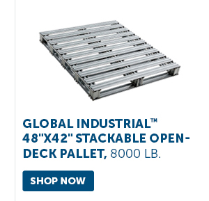 Pro_Cta_Global Industrial 48"x42" Stackable Open-Deck Pallet, 8000 lb. - Shop Now