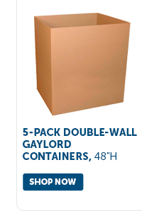 Pro_Cta_5-Pack Double-Wall Gaylord Containers, 48"H - Shop Now