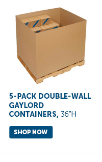 Pro_Cta_5-Pack Double-Wall Gaylord Containers, 36"H - Shop Now