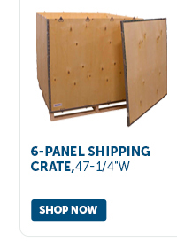 Pro_Cta_6-Panel Shipping Crate, 47-1/4"W - Shop Now