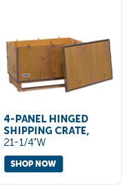 Pro_Cta_4-Panel Hinged Shipping Crate, 21-1/4"W - Shop Now