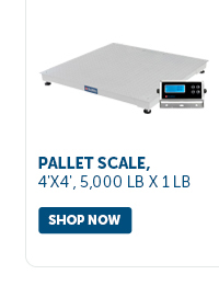 Pro_Cta_Pallet Scale, 4'x4', 5,000 lb x 1 lb - Shop Now