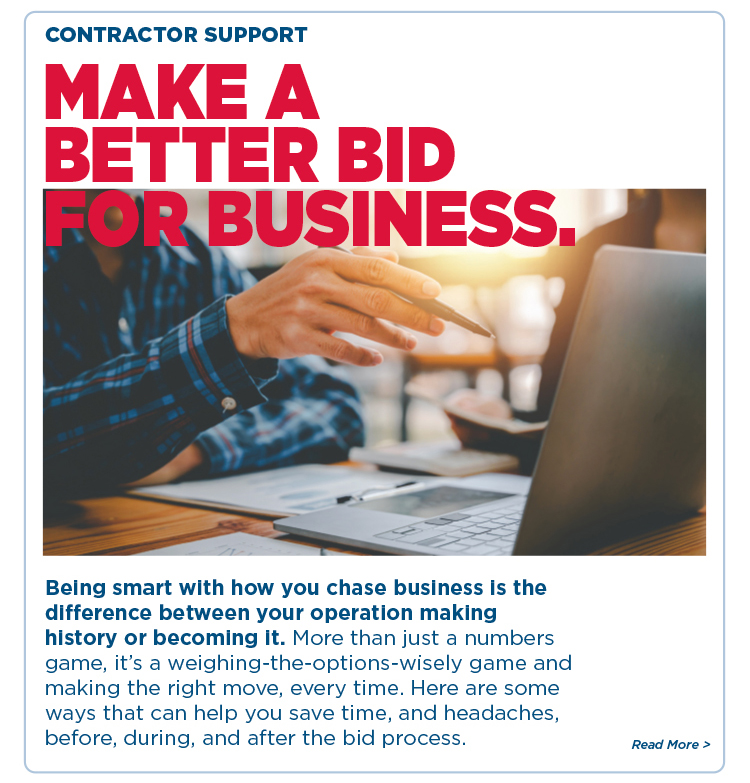 Cta_Contractor Support Make A Better Bid For Business. - Read More