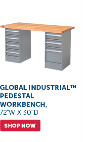 Pro_Cta_Global Industrial Pedestal Workbench, 72"W x 30"D - Shop Now