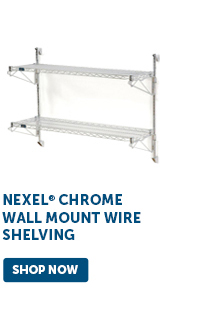 Pro_Cta_Nexel Chrome Wall Mount Wire Shelving - Shop Now