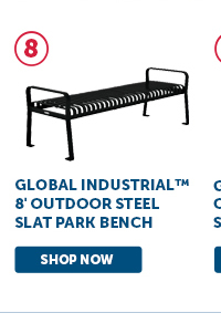 Pro_Cta_Global Industrial 8' Outdoor Steel Slat Park Bench - Shop Now