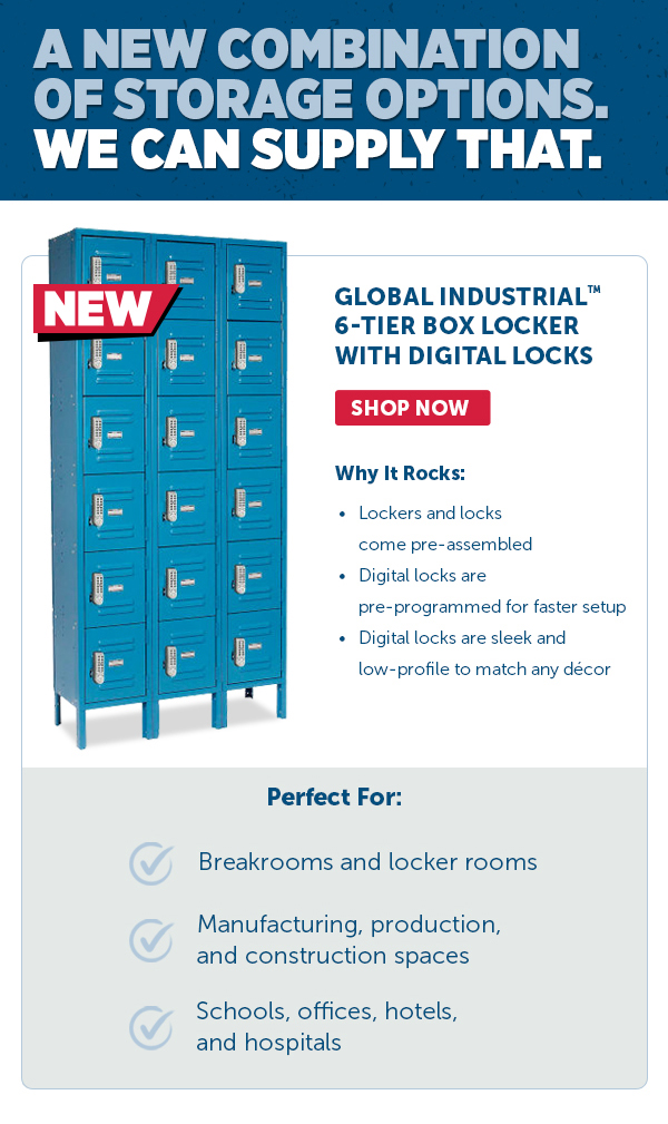 Her_Pro_Cta_Global Industrial 6-Tier Box Locker With Digital Locks - Shop Now