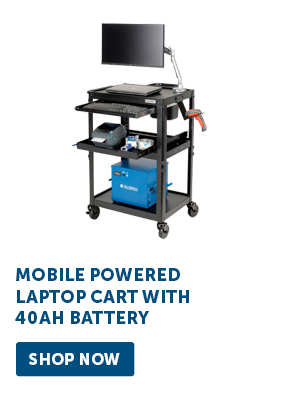 Pro_Cta_Mobile Powered Laptop Cart with 40AH Battery - Shop Now