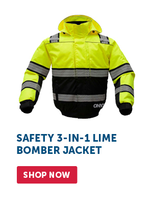 Pro_Cta_Safety 3-In-1 Lime Bomber Jacket - Shop Now