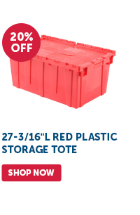 Pro_Cta_27-3/16"L Red Plastic Storage Tote - Shop Now