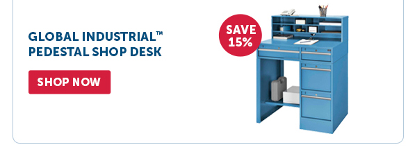 Pro_Cta_Global Industrial Pedestal Shop Desk - Shop Now