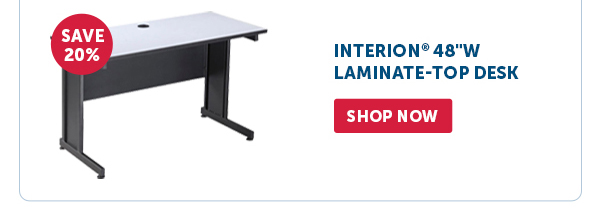 Pro_Cta_Interion 48"W Laminate-Top Desk - Shop Now