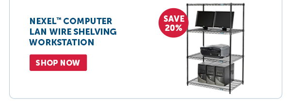 Pro_Cta_Nexel Computer LAN Wire Shelving Workstation - Shop Now