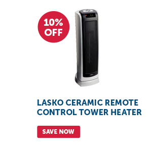 Pro_Cta_Lasko Ceramic Remote Control Tower Heater - Save Now