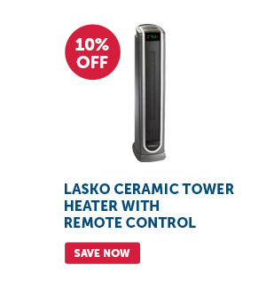 Pro_Cta_Lasko Ceramic Tower Heater with Remote Control - Save Now